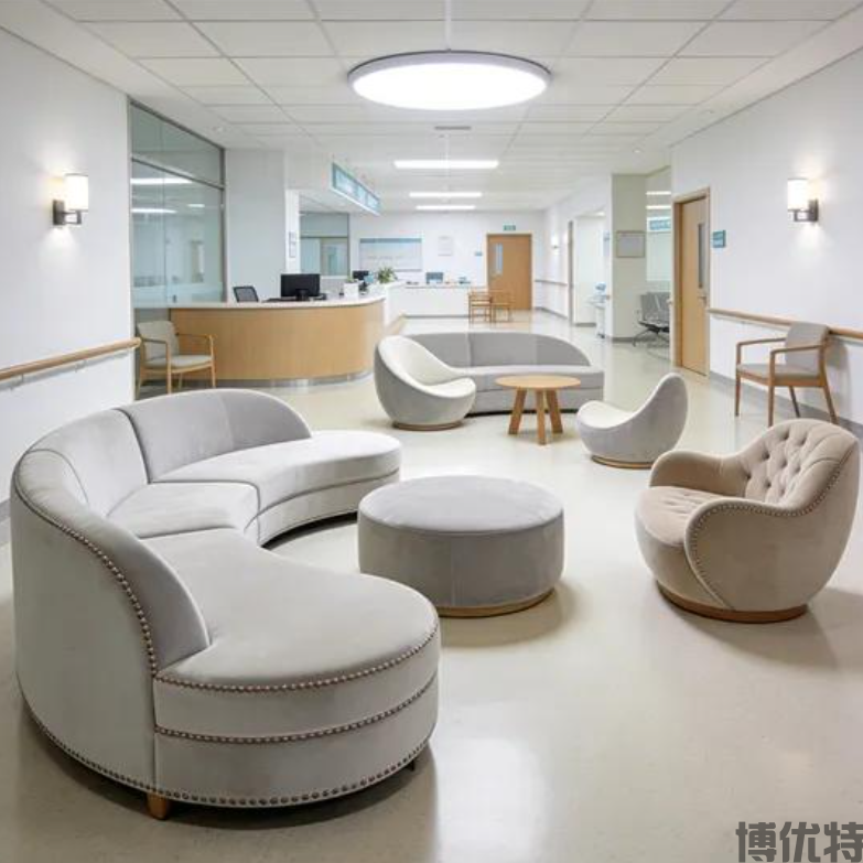 弧形月亮组合候诊沙发